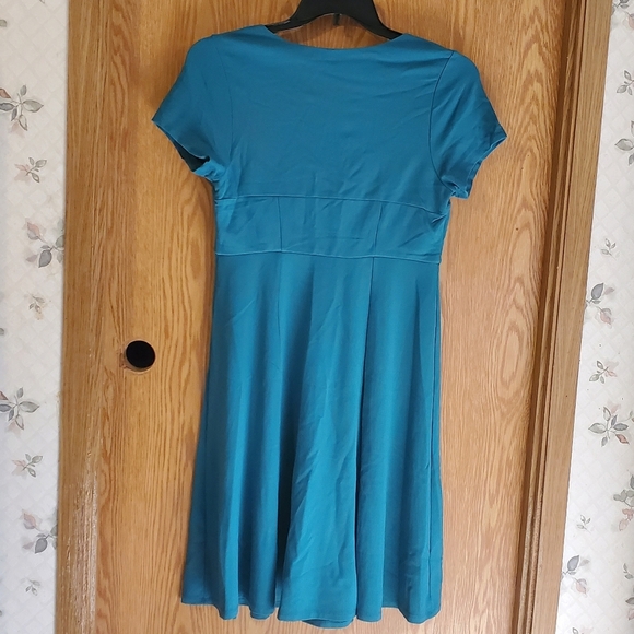 Torrid aqua ponte skater mini dress short sleeve size 10 - Picture 10 of 14
